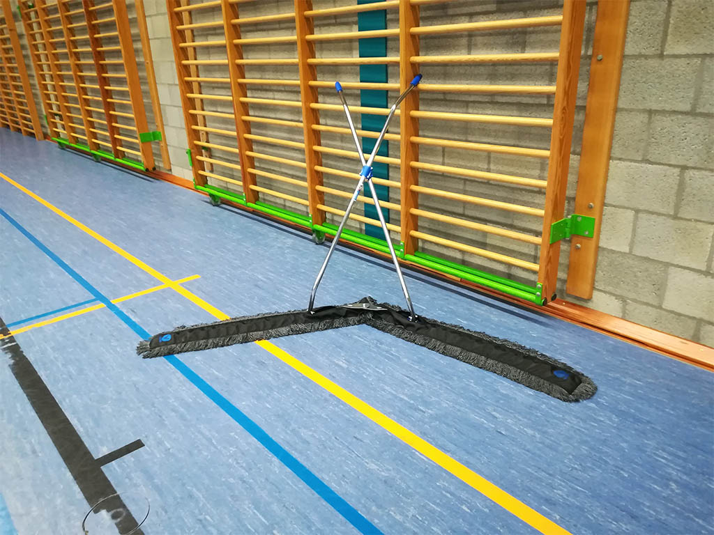 Grote oppervlaktes zoals turn of gymzalen
